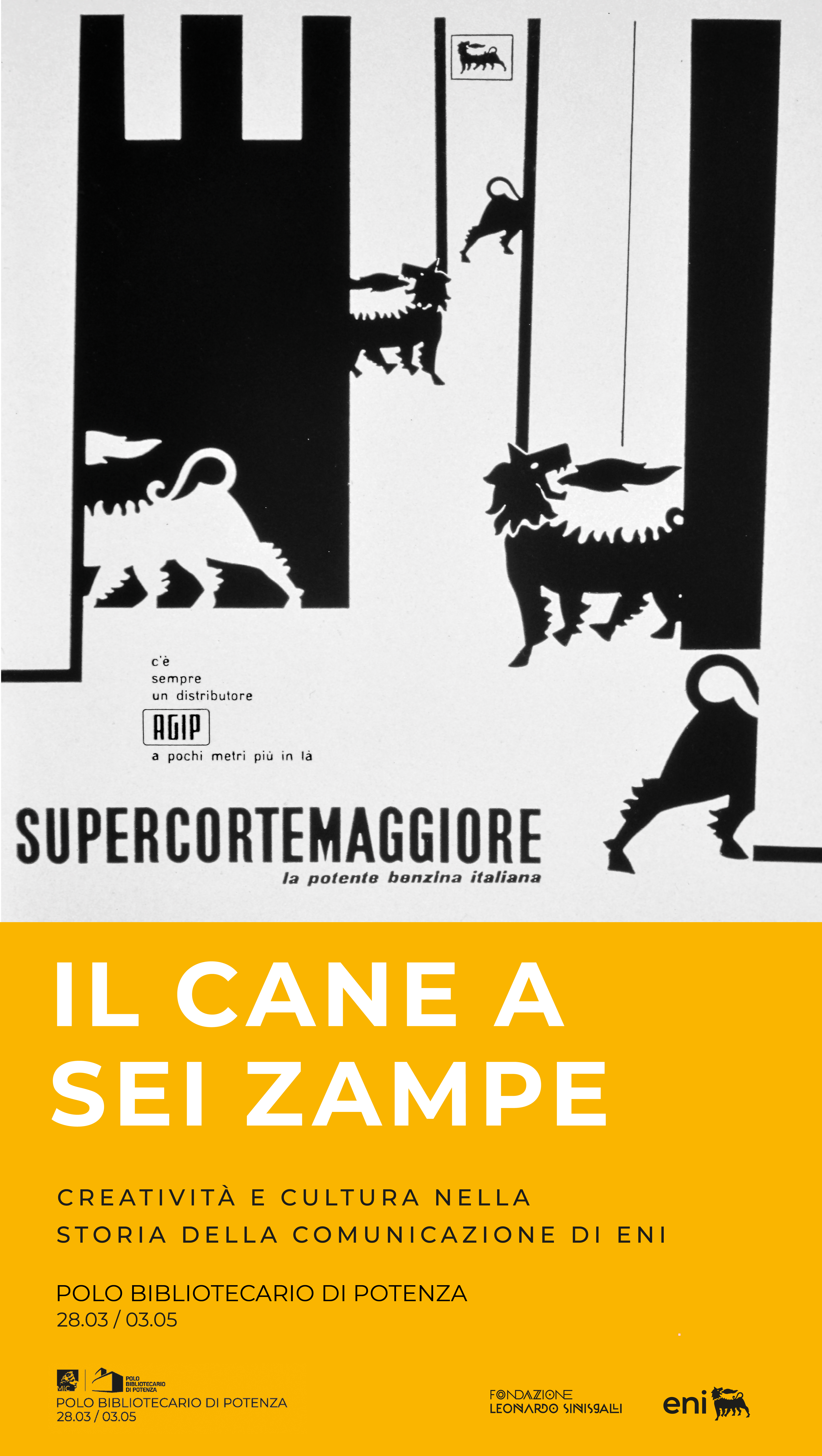 manifesto mostra cane eni
