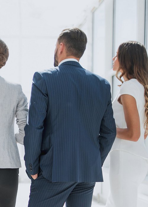 rear view.business team looking at copy space rear view.business team looking at copy space
