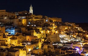 Sassi Di Matera at night