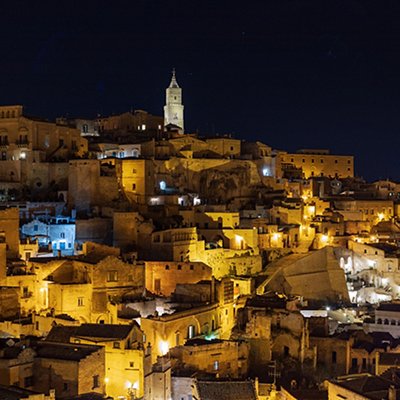 Sassi Di Matera at night