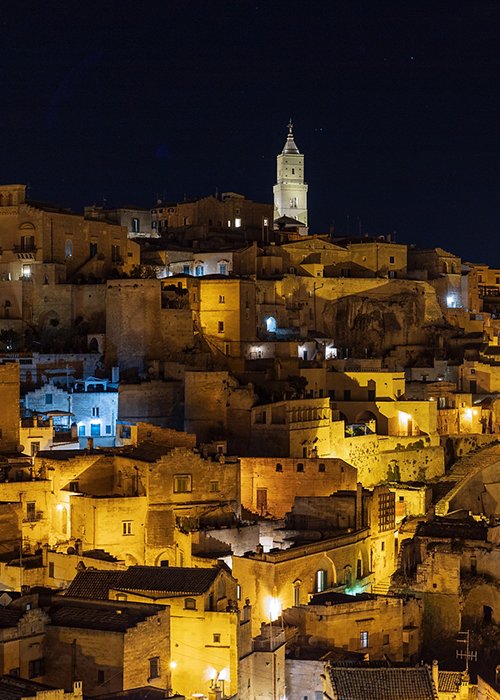Sassi Di Matera at night