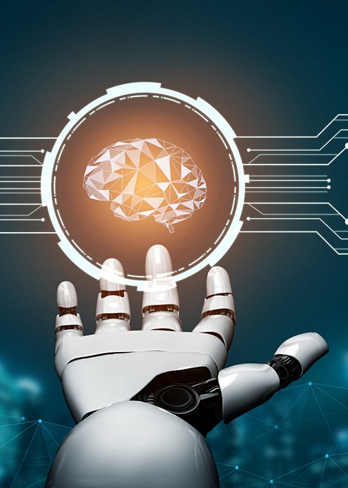 Futuristic robot artificial intelligence concept. Futuristic robot artificial intelligence concept.