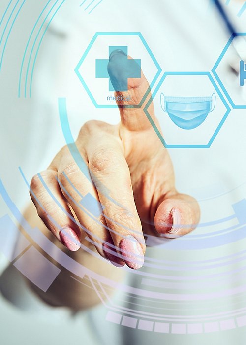 Female Doctor With Stethoscope On Isolated Background Female Doctor With Stethoscope On Isolated Background
