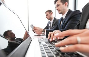 Business meeting in office Business meeting in office