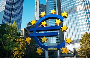 The Euro-Skulptur in Frankfurt downtown, Germany The Euro-Skulptur in Frankfurt downtown, Germany