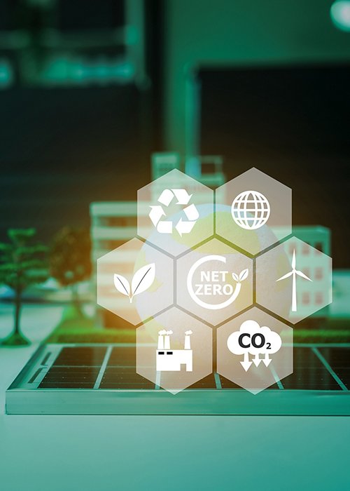 An innovative wind turbine project for a sustainable future a modern city, focusing on renewable