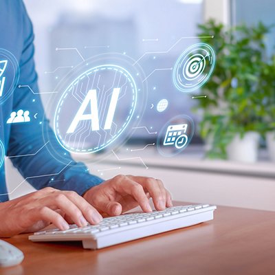AI-Powered SEO Optimization in a Modern Workspace