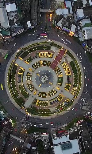 Fotografia aerea di una città