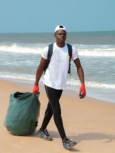 Clean beaches in the Congo