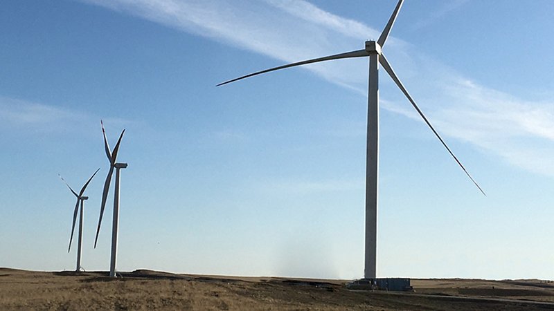 The Badamsha wind farm in Kazakhstan