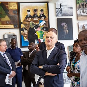 L'inaugurazione del Musée du Cercle Africain L'inaugurazione del Musée du Cercle Africain