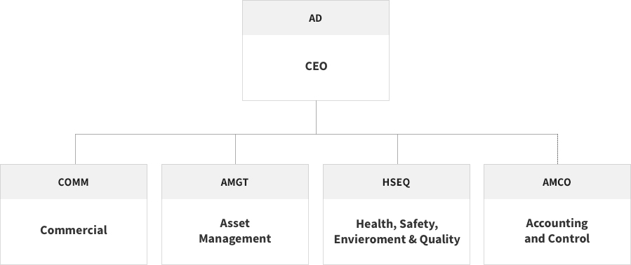 Lng Shipping organizational chart