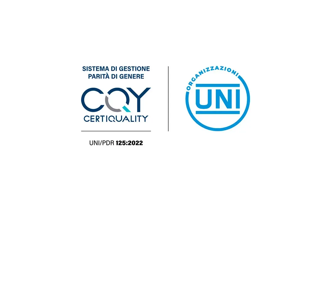 Gender equality certification logo.